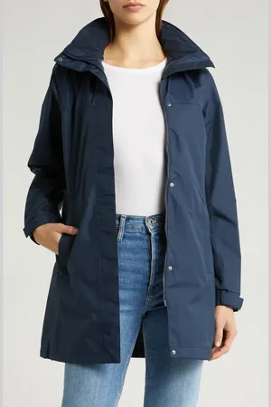 Helly Hansen Aden Waterproof Hooded Longline Rain Jacket in at Nordstrom, Size X-Small