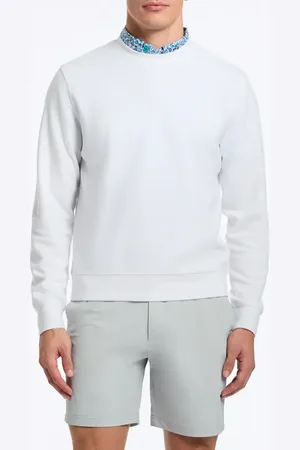 Robert Graham Colbourne Crewneck Knit Performance Pullover in at Nordstrom, Size X-Large
