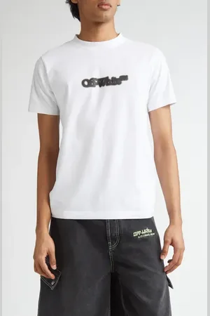 OFF-WHITE Slim Fit Spray Arrow Cotton Graphic T-Shirt in at Nordstrom, Size X-Small