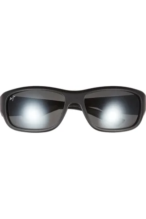 Maui Jim Mauklele 64mm PolarizedPlus2?? Wraparound Rectangular Sunglasses in at Nordstrom