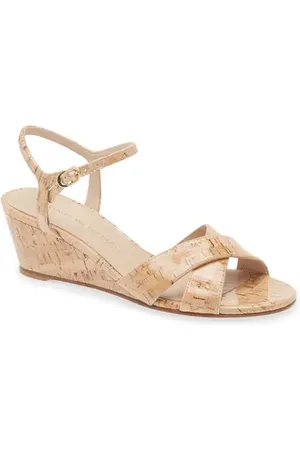 Stuart Weitzman Dayna Ankle Strap Wedge Sandal in at Nordstrom, Size 7