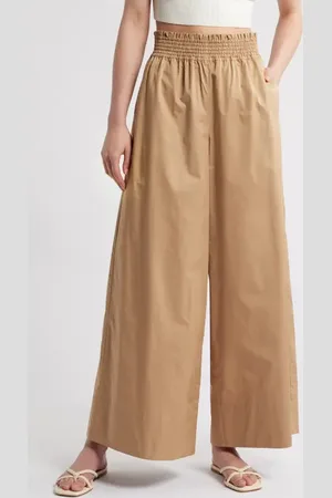 Solid Twyla Wide Leg Cotton Pants in at Nordstrom, Size Small