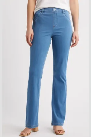 HUE Baby Bootcut Denim Leggings in at Nordstrom, Size Small