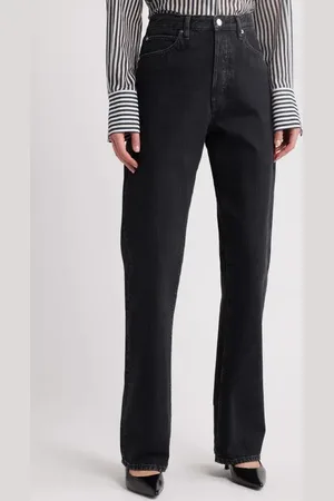 Frame The Vertical High Waist Relaxed Straight Leg Jeans in at Nordstrom, Size 25