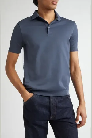 HERNO Cotton Piqu?? Polo in at Nordstrom, Size 40 Us