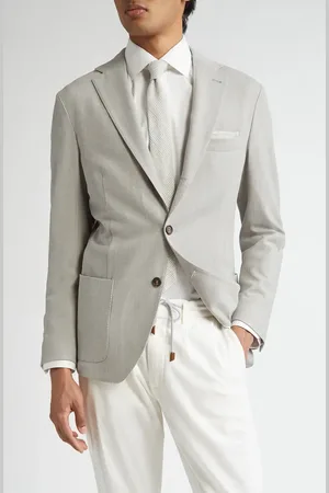 ELEVENTY Single Breasted Stretch Wool Sport Coat in at Nordstrom, Size 50 Us