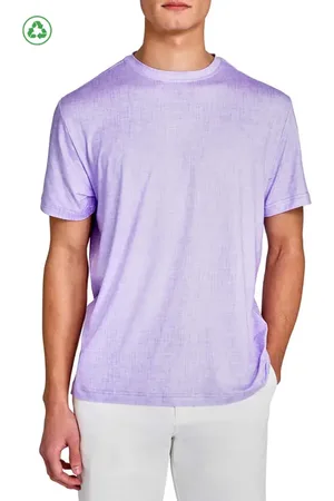 Construct Regular Fit Chambray Recycled Performance Golf T-Shirt in at Nordstrom, Size Large