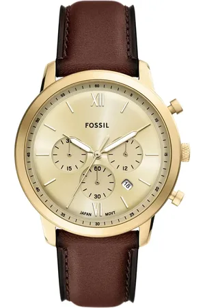 Fossil Neutra Chronograph Leather Strap Watch, 44mm in at Nordstrom