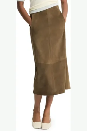 Vince Slim Suede Skirt in at Nordstrom