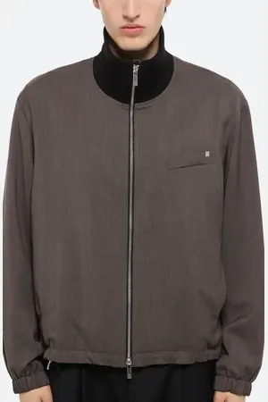 Helmut Lang Relaxed Virgin Wool Bomber Jacket in at Nordstrom, Size X-Large