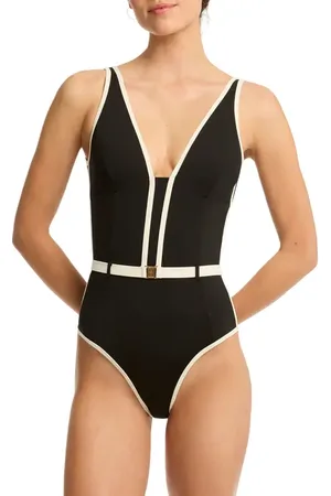 SEA LEVEL Bound Belted One-Piece Swimsuit in at Nordstrom, Size 12