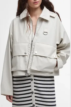 Barbour June Showerproof Jacket with Removable Hood in at Nordstrom, Size 6 Us