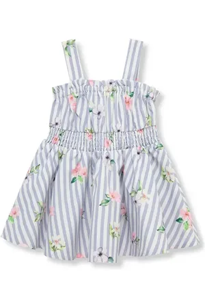 HABITUAL Stripe Smocked Sundress in at Nordstrom, Size 12M
