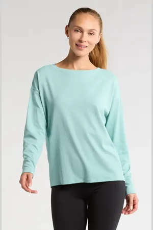 Zella Textured Equilibrium Long Sleeve T-Shirt in at Nordstrom, Size X-Large