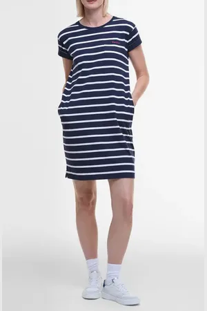 Barbour Otterburn Stripe Cotton T-Shirt Dress in at Nordstrom, Size 4 Us