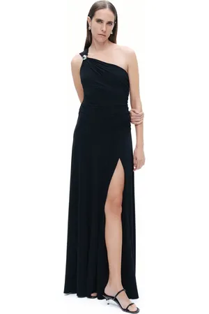 Nocturne One Shoulder Maxi Dress in at Nordstrom, Size Medium