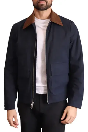 BAGATELLE Waxed Cotton Patch Pocket Jacket in at Nordstrom, Size Small