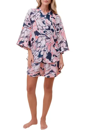 Papinelle Papillon Cotton & Silk Short Pajamas in at Nordstrom, Size Medium
