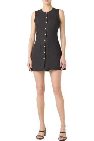 BLANK NYC A-Line Linen Minidress in at Nordstrom, Size Medium