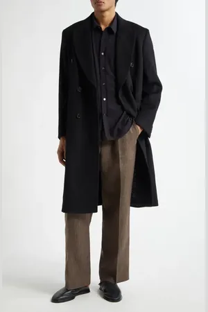 OUR LEGACY Whale Double Breasted Mohair Blend Coat in at Nordstrom, Size 38 Us