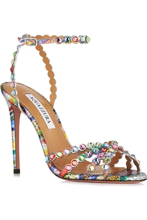 Aquazzura Tequila Crystal Ankle Strap Sandal in at Nordstrom, Size 5Us