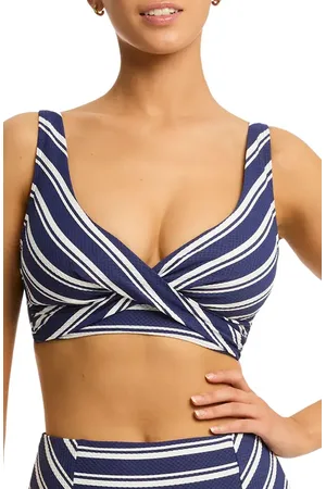SEA LEVEL Biarritz Cross Front Multifit Bikini Top in at Nordstrom, Size 6