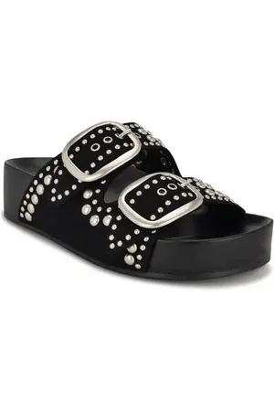 Nine West Flinne Studded Platform Sandal in at Nordstrom, Size 6.5