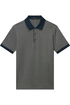 THEORY Geometric Jacquard Polo in at Nordstrom, Size Small