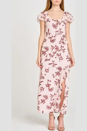 WAYF Violetta Floral Ruffle Sleeve Dress in at Nordstrom, Size X-Small