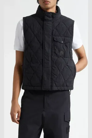 Stone Island Ghost Diamond Quilted Puffer Vest in at Nordstrom, Size Small