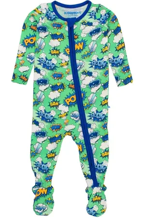 RUGGEDBUTTS SoftSnooze Baby Boys One Piece Footie Pajamas in at Nordstrom, Size 6-12M