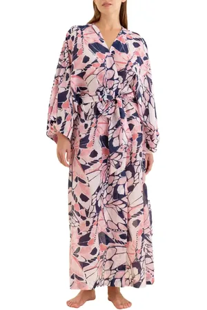 Papinelle Papillon Cotton & Silk Robe in at Nordstrom, Size Medium