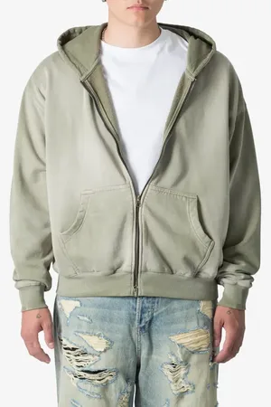 Mnml Basic Faded Cotton Zip-Up Hoodie in at Nordstrom, Size Xx-Large