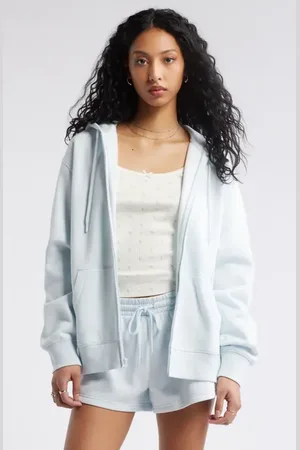 BP. Oversize Zip Fleece Hoodie in at Nordstrom, Size Xx-Small