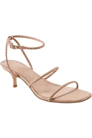 MARC FISHER Beylee Ankle Strap Kitten Heel Sandal in at Nordstrom, Size 8