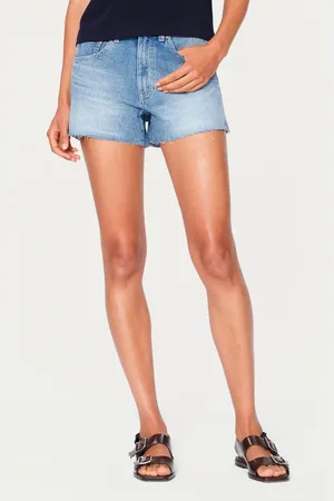 DL1961 Zoie Raw Hem Mid Rise Relaxed Denim Shorts in at Nordstrom, Size 27