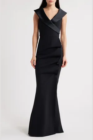 CHIARA BONI Giy Satin Trim Mermaid Gown in at Nordstrom, Size 2 Us
