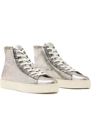 AllSaints Tana Metallic High Top Sneaker in at Nordstrom, Size 6Us