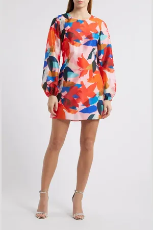 Hutch Floral Long Sleeve Minidress in at Nordstrom, Size X-Small