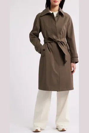 BCBG Max Azria Water Resistant Belted Trench Coat in at Nordstrom, Size X-Large