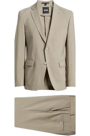 HUGO BOSS Huge Slim Fit M??lange Stretch Wool Suit in at Nordstrom, Size 38 Short