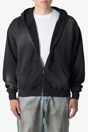 Mnml Basic Faded Cotton Zip-Up Hoodie in at Nordstrom, Size Xxx-Large