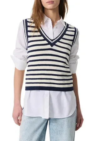 RAG&BONE Meghan Stripe Sweater Vest in at Nordstrom, Size X-Small