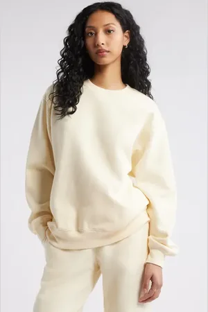 BP. Fleece Detail Oversize Crewneck Sweatshirt in at Nordstrom, Size Medium