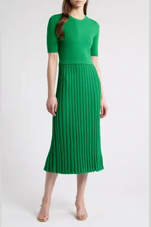 ELIE TAHARI The Vesper Knit Midi Dress in at Nordstrom, Size Medium