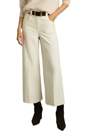 Reiss Myrtle Wide Leg Crop Pants in at Nordstrom, Size 14 Us