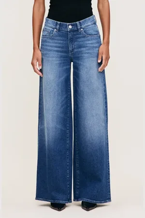 DL1961 Hepburn Mid Rise Wide Leg Jeans in at Nordstrom, Size 28