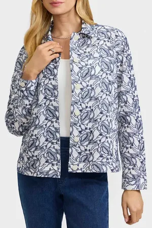 Foxcroft Thelma Cotton Eyelet Jacket in at Nordstrom, Size Small