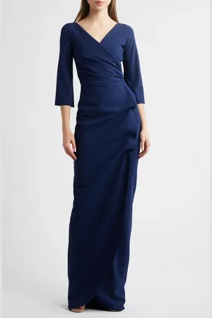 CHIARA BONI Zalfa Ruched Faux Wrap Dress in at Nordstrom, Size 4 Us