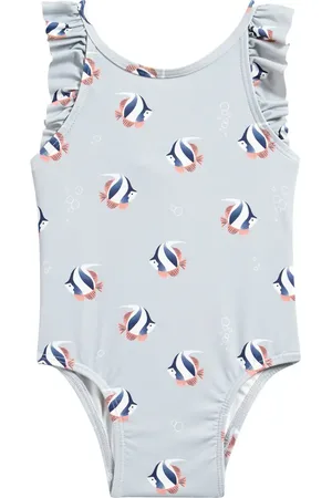 Petit Lem Monarch Print One-Piece Swimsuit in at Nordstrom, Size 3-6M
